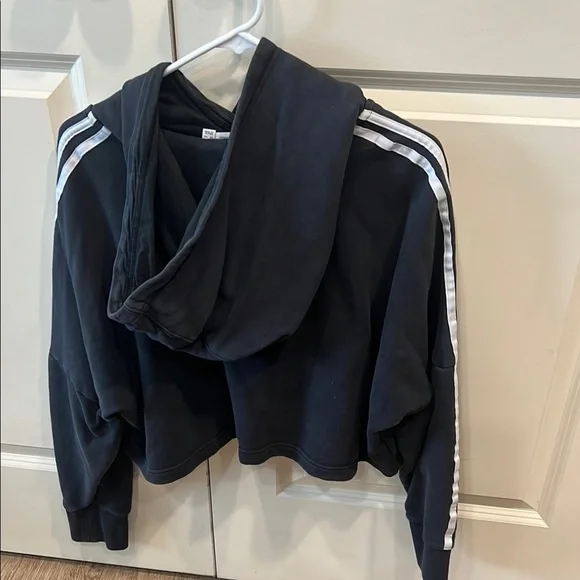 Adidas Black Cropped Hoodie - Picture 5 of 5